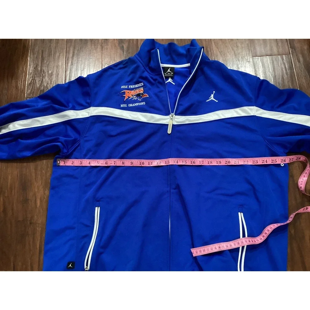 Nike Air Jordan Full Zip Track Jacket Blue White Mens XL